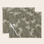 Whimsical Florals / Cream & Green Placemat Gallery Image 1