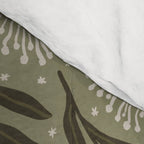 Whimsical Florals / Cream & Green Comforter Gallery Image 4