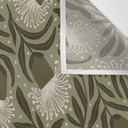 Whimsical Florals / Cream & Green Wall Tapestry Gallery Image 3