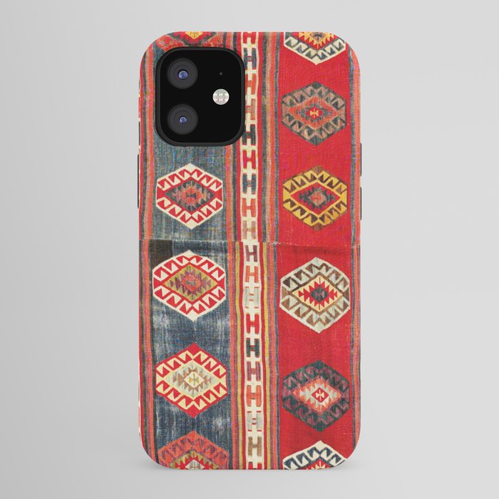 West Anatolian  Antique Turkish Kilim Print iPhone Case Gallery Image 41