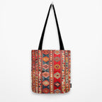 West Anatolian  Antique Turkish Kilim Print Tote Bag Gallery Image 2