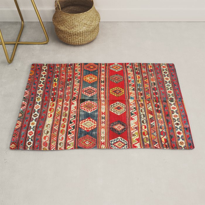 West Anatolian  Antique Turkish Kilim Print Rug Gallery Image 1