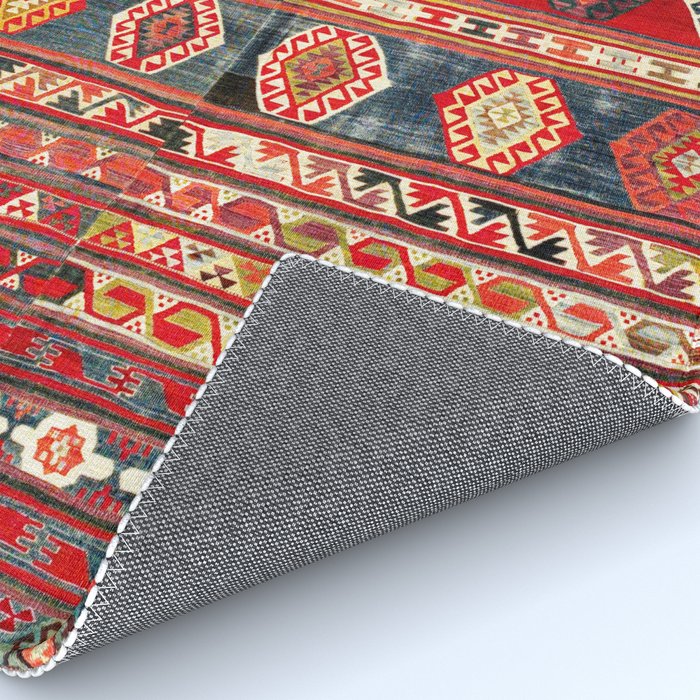 West Anatolian  Antique Turkish Kilim Print Rug Gallery Image 4