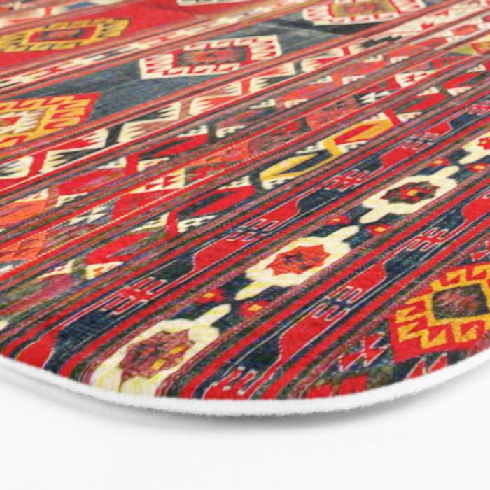 West Anatolian  Antique Turkish Kilim Print Bath Mat Gallery Image 3
