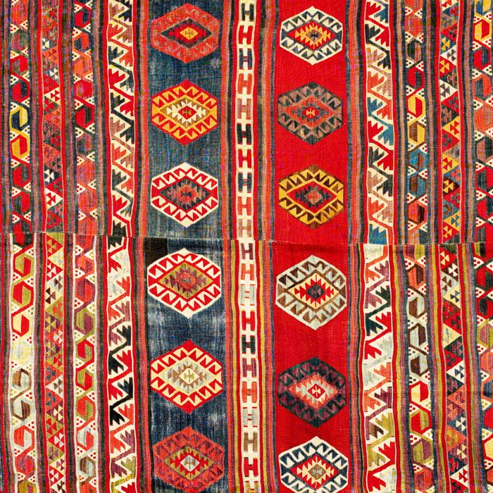 West Anatolian  Antique Turkish Kilim Print Coffee Mug Gallery Image 2