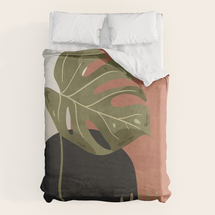 Tropical Leaf- Abstract Art 7 Duvet Cover Gallery Image 6