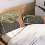 Tropical Leaf- Abstract Art 7 Pillow Sham Gallery Image 2