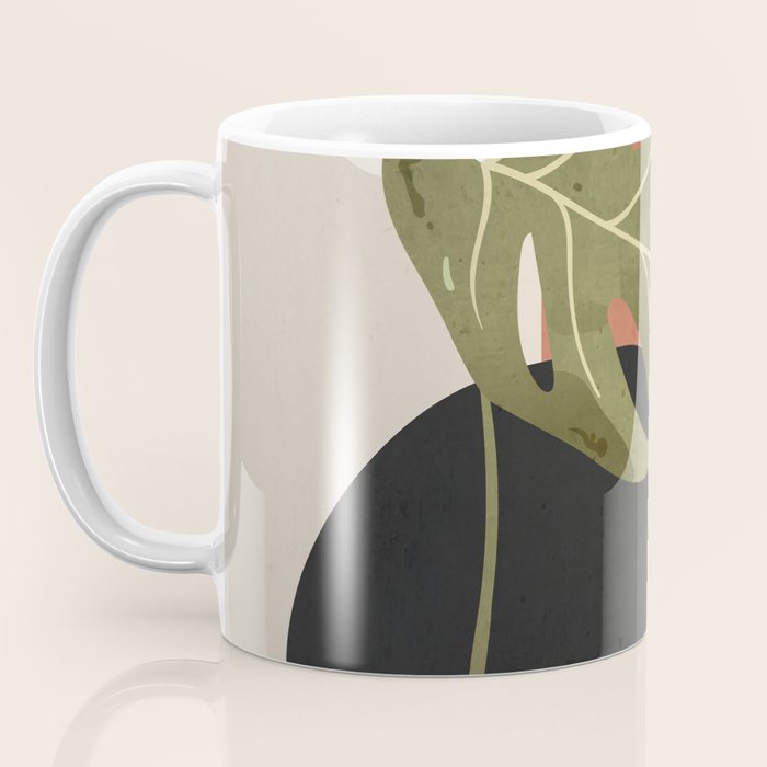 Tropical Leaf- Abstract Art 7 Coffee Mug Gallery Image 3