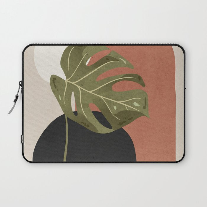 Tropical Leaf- Abstract Art 7 Laptop Sleeve Gallery Image 1