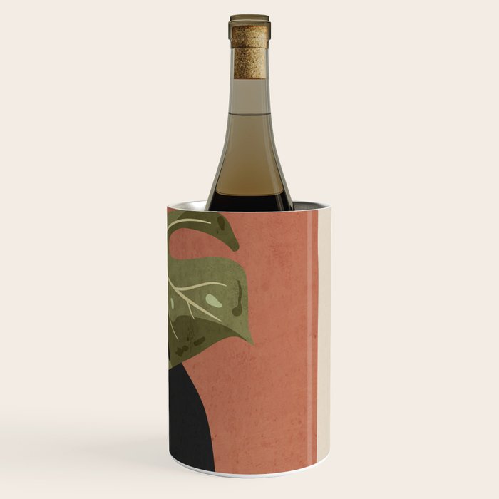 Tropical Leaf- Abstract Art 7 Wine Chiller Gallery Image 3