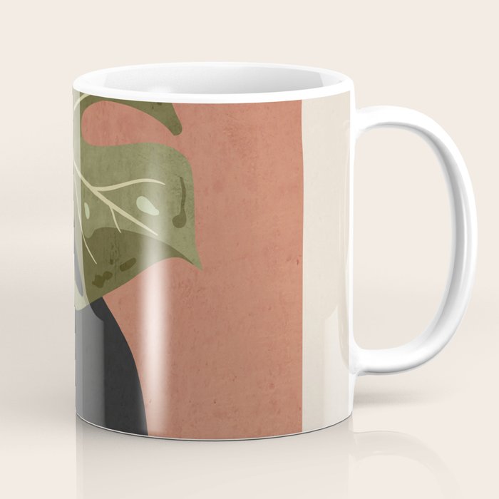 Tropical Leaf- Abstract Art 7 Coffee Mug Gallery Image 1
