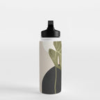 Tropical Leaf- Abstract Art 7 Water Bottle Gallery Image 3