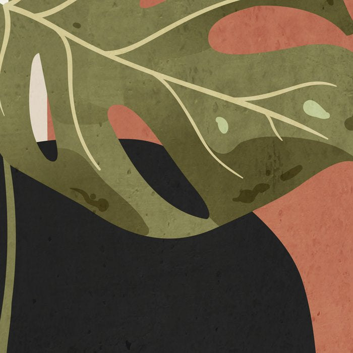 Tropical Leaf- Abstract Art 7 Coffee Mug Gallery Image 2