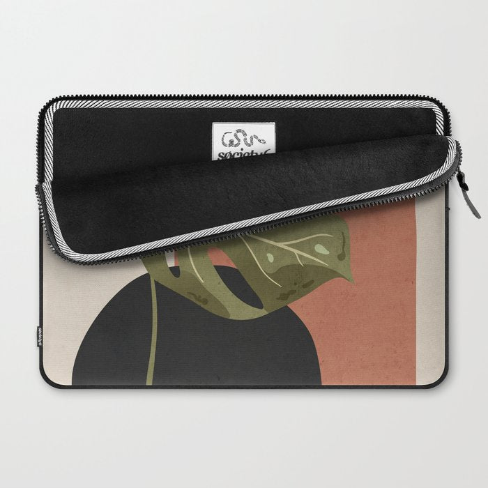 Tropical Leaf- Abstract Art 7 Laptop Sleeve Gallery Image 2