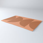 Abstraction Shapes 17 in Terracotta Shades (Moon Phase Abstract)  Rug Gallery Image 3