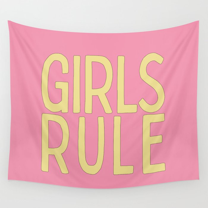 Girls Rule Wall Tapestry Gallery Image 1