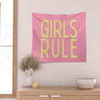 Girls Rule Wall Tapestry Gallery Image 2