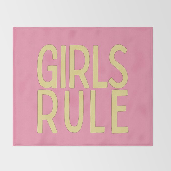 Girls Rule Throw Blanket Gallery Image 2
