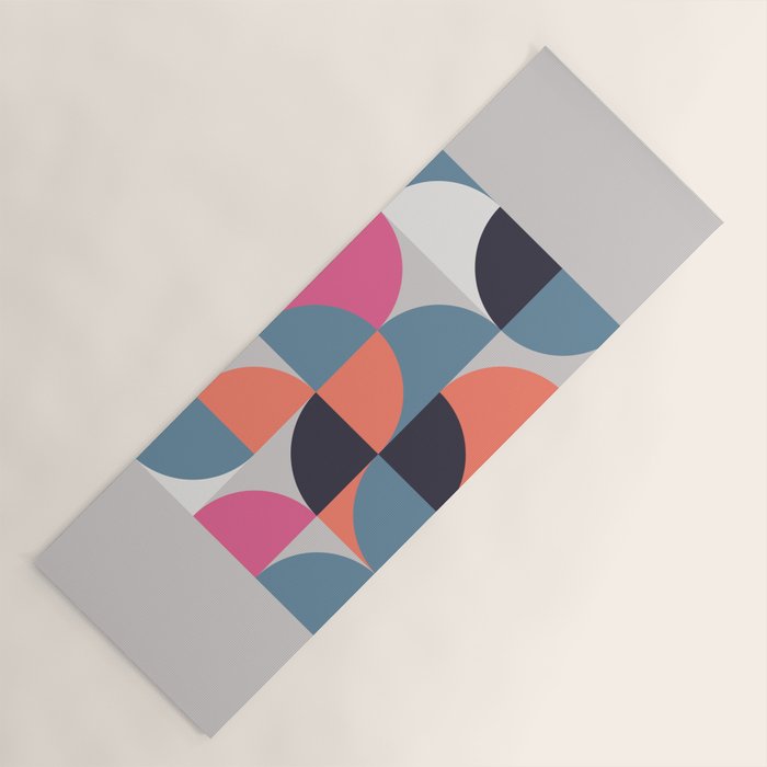 Mid Century Geometric 21 Yoga Mat Gallery Image 1