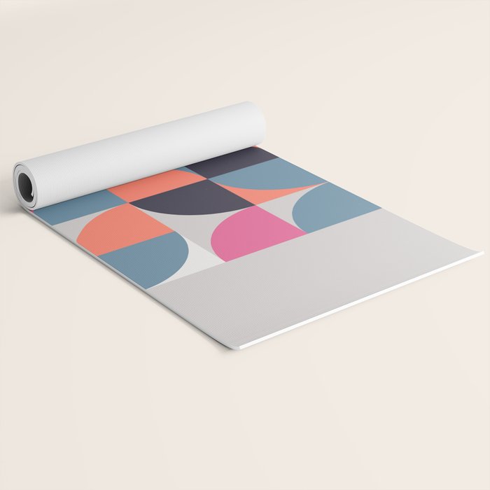 Mid Century Geometric 21 Yoga Mat Gallery Image 2