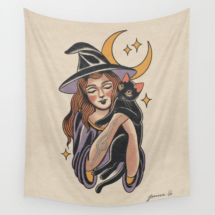 The sweet witch Wall Tapestry Gallery Image 4