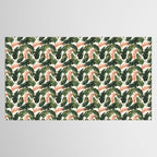 Leaf green and pink Tablecloth Gallery Image 2