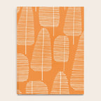 Mid Century Modern Forest Navel Orange Notebook Gallery Image 4