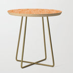 Mid Century Modern Forest Navel Orange Side Table Gallery Image 1