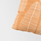 Mid Century Modern Forest Navel Orange Pillow Sham Gallery Image 4