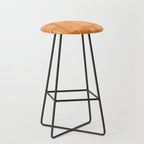 Mid Century Modern Forest Navel Orange Stool Gallery Image 1