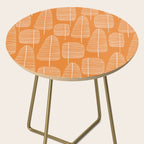 Mid Century Modern Forest Navel Orange Side Table Gallery Image 2