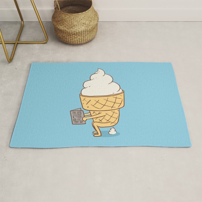 Everyone Poops (Blue) Rug Gallery Image 1