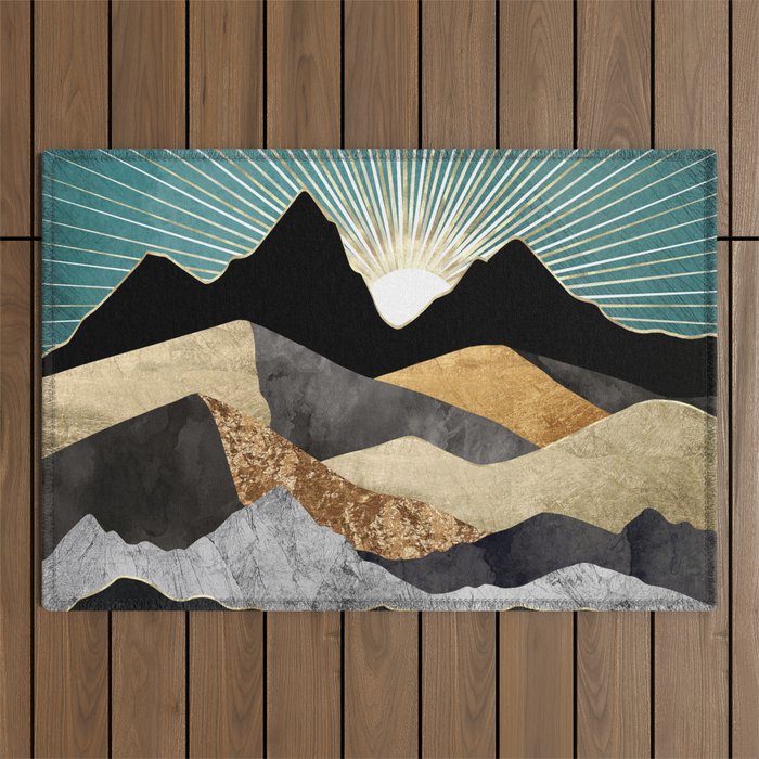 Metallic Daybreak Outdoor Rug Gallery Image 1