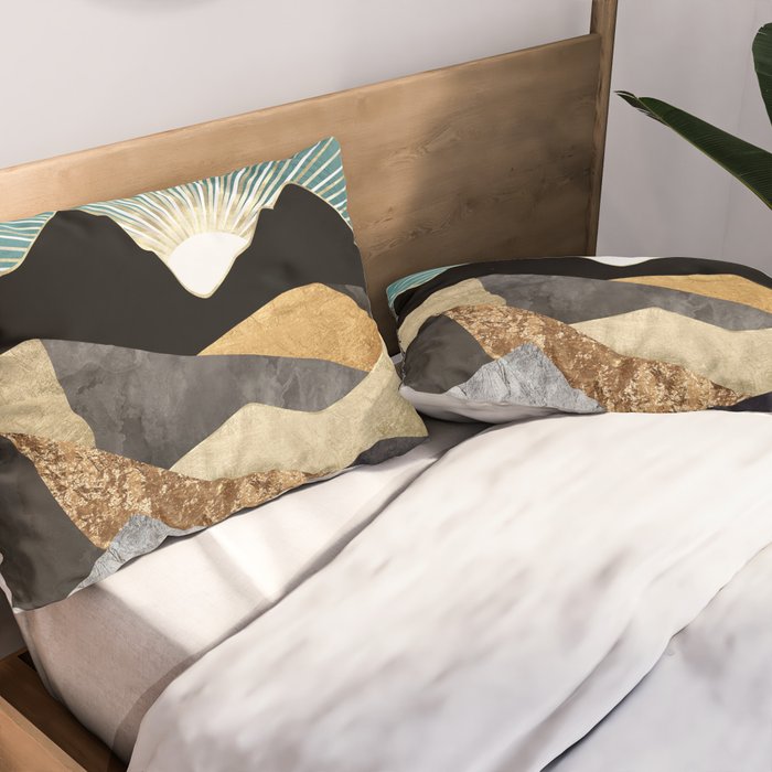 Metallic Daybreak Pillow Sham Gallery Image 2