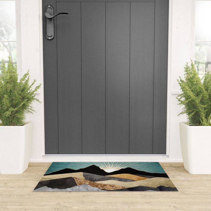 Metallic Daybreak Welcome Mat Gallery Image 3