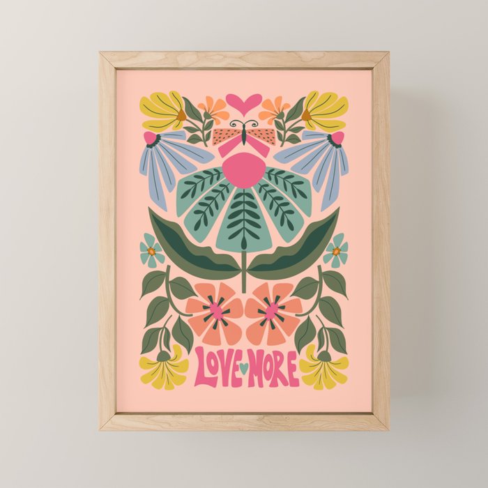 LOVE MORE  Mini Art Print Gallery Image 1