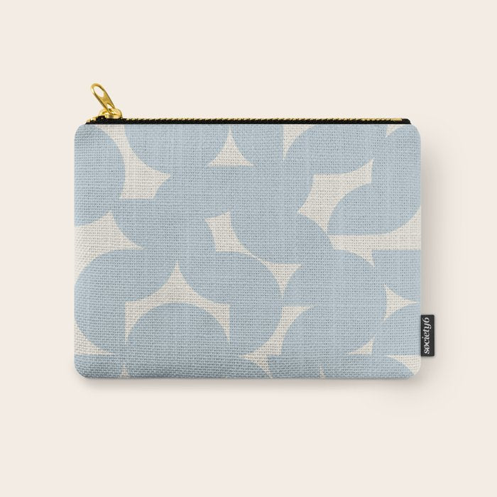 Contemporary Geometric Shapes - Soft Blue Carry All Pouch Gallery Image 1
