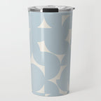 Contemporary Geometric Shapes - Soft Blue Travel Mug Gallery Image 1