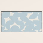 Contemporary Geometric Shapes - Soft Blue Desk Mat Gallery Image 3