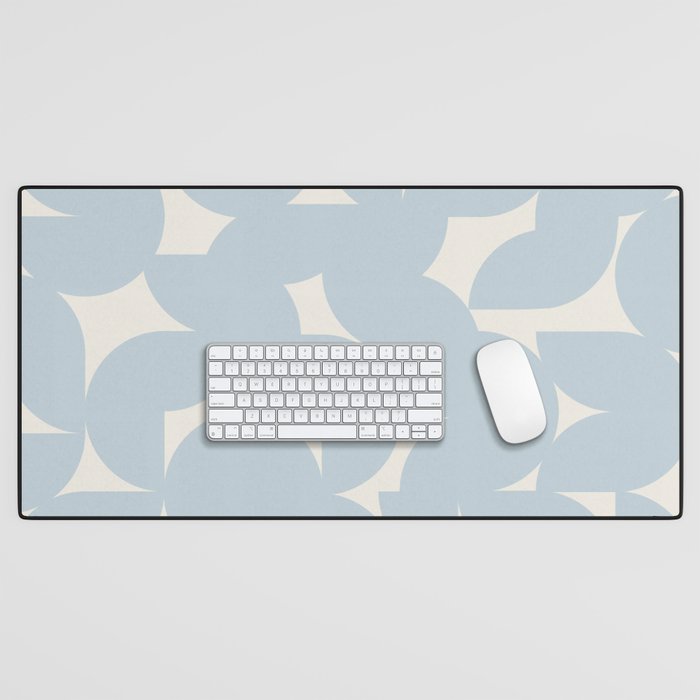 Contemporary Geometric Shapes - Soft Blue Desk Mat Gallery Image 1