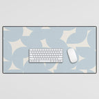 Contemporary Geometric Shapes - Soft Blue Desk Mat Gallery Image 1