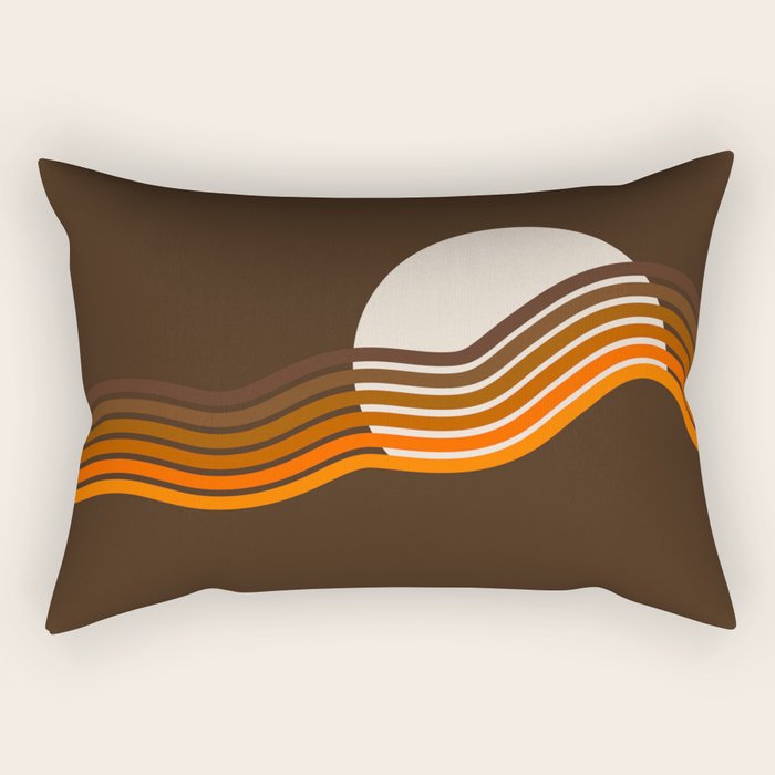 Sundown Stripes Rectangular Pillow Gallery Image 1