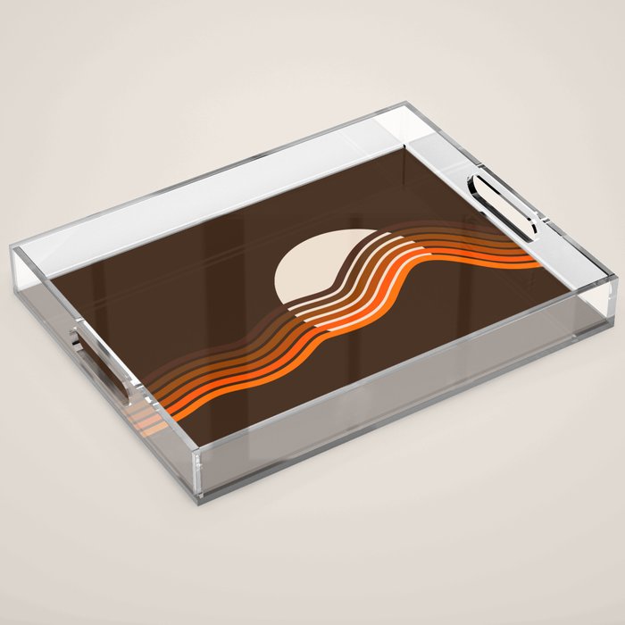 Sundown Stripes Acrylic Tray Gallery Image 1