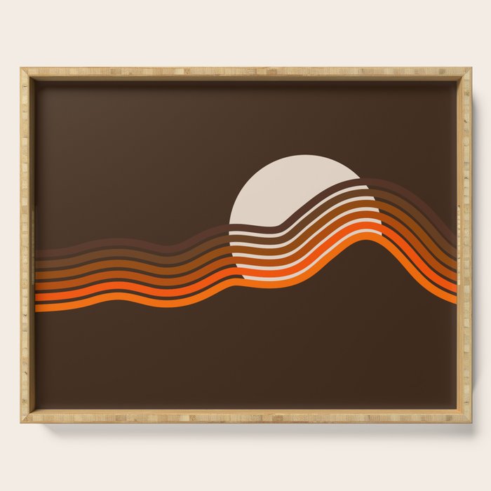 Sundown Stripes Serving Tray Gallery Image 1