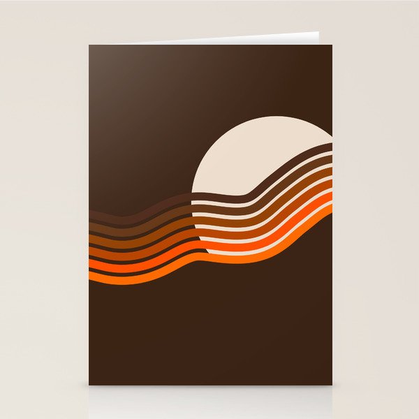 Sundown Stripes Stationery Card Gallery Image 2