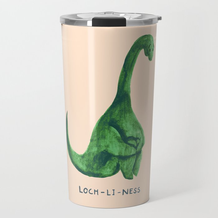 Lonely loch ness monster (loch-li-ness) Travel Mug Gallery Image 1