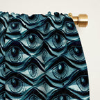Hypnotized - vintage blue Window Curtain Gallery Image 2