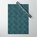 Hypnotized - vintage blue Wrapping Paper Gallery Image 1