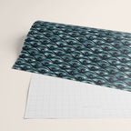 Hypnotized - vintage blue Wrapping Paper Gallery Image 2