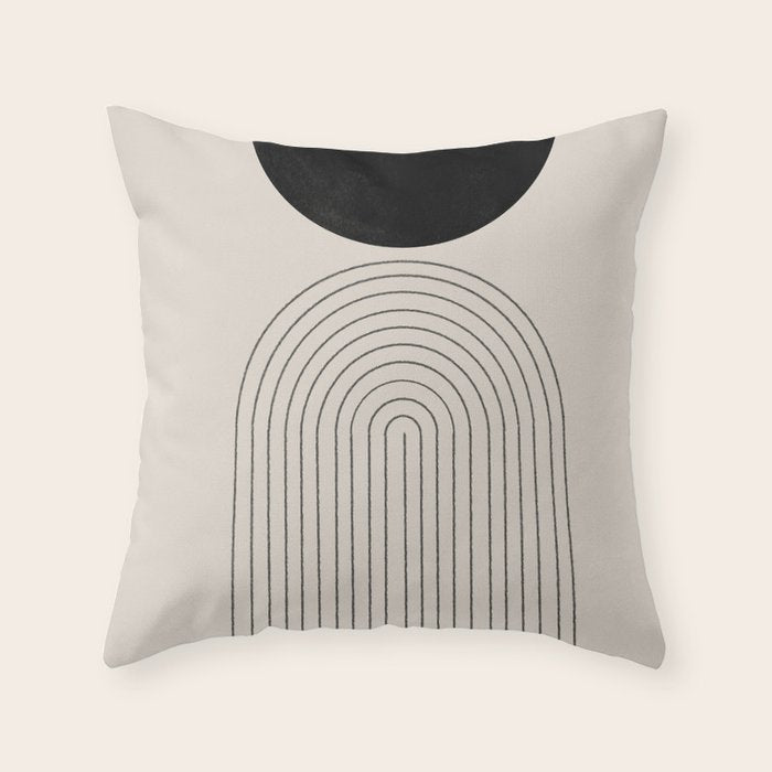 Arch, geometric modern art Throw Pillow Gallery Image 6